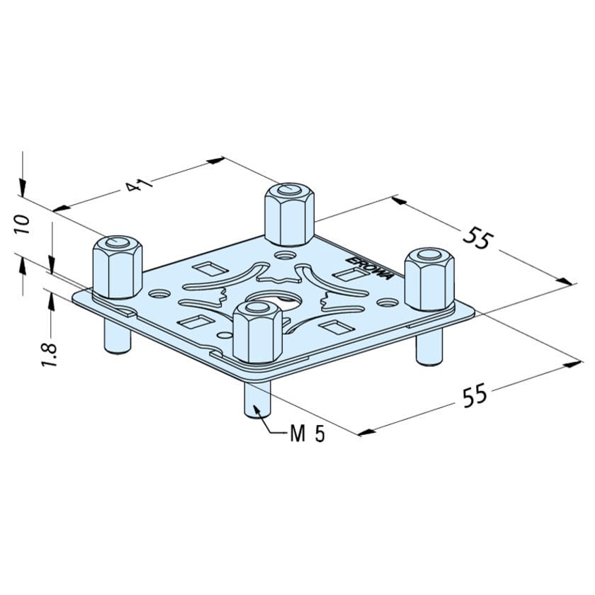 ER-094181 Erowa OEM Centering Plate 50 C, Set of 5