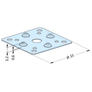 ER-095125 Erowa OEM Sealing Plate 50 C, Set of 5
