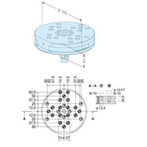 ER-115388 Erowa OEM Pallet ø 148 G R25 - Image 1