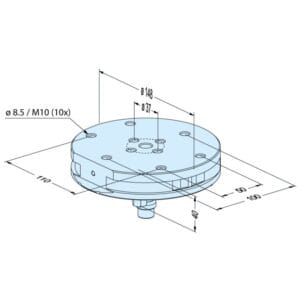 ER-115521 Erowa OEM Pallet Ø 148 P - Image 1