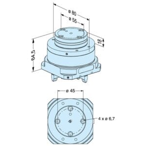Erowa ER-007523 compatible Rapid-action chuck automatic