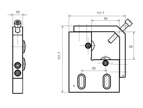 RHS Circular Power Clamp for Round Material