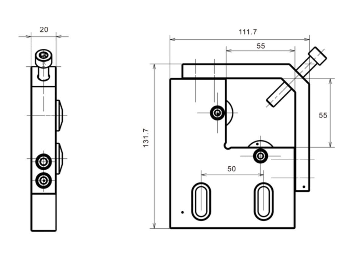 RHS Circular Power Clamp for Round Material