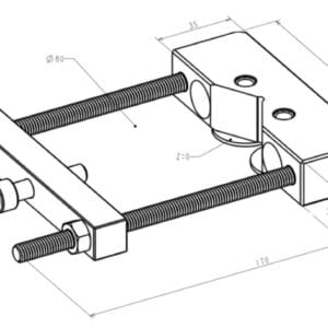 RHS Precision Steel Prism Holder for Cylindrical Workpiece Machining