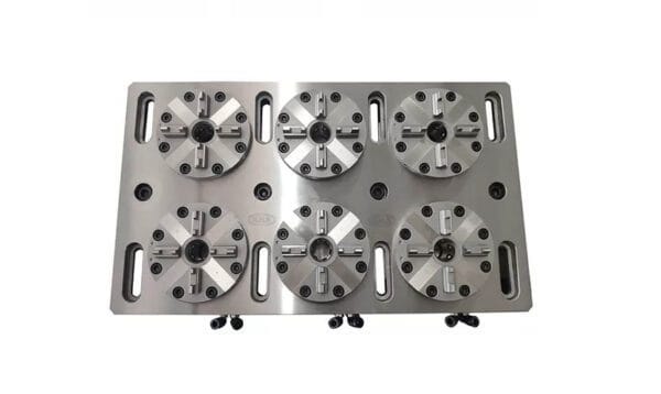 Erowa ER-035519 compatible 6 in 1 Optimized Pneumatic Chuck with CNC Base Plate