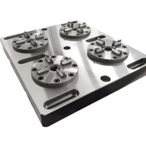 Erowa ER-035519 compatible 4 in 1 Optimized Pneumatic Chuck with CNC Base Plate