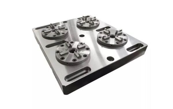Erowa ER-035519 compatible 4 in 1 Optimized Pneumatic Chuck with CNC Base Plate