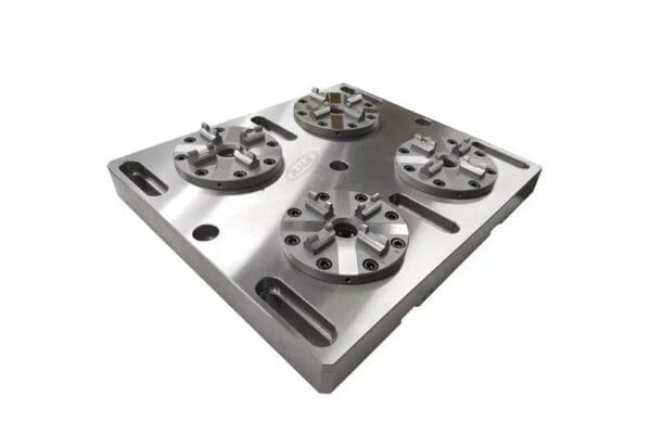 Erowa ER-035519 compatible 4 in 1 Optimized Pneumatic Chuck with CNC Base Plate