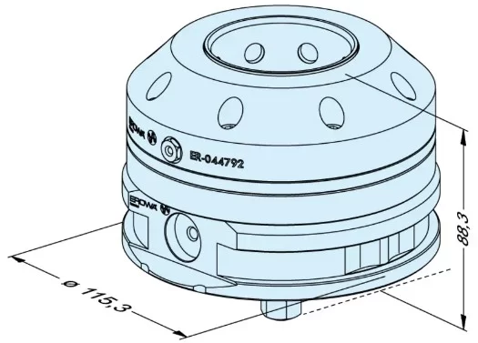 Erowa OEM ER-046538 Pallet 115 with CTS Pneumatic System