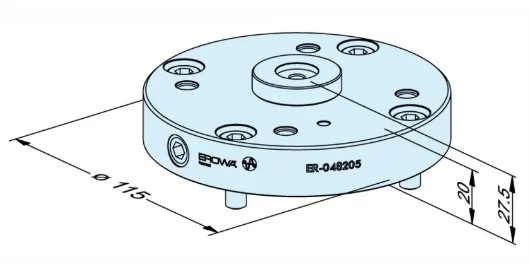 Erowa OEM ER-048205 CTS Dual Base plate, manual
