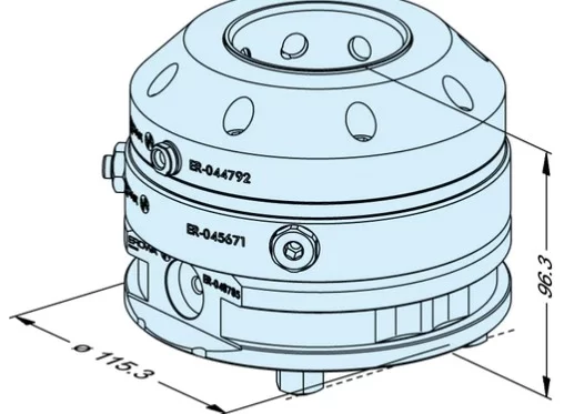 Erowa OEM ER-048785 Pallet 115 with CTS Chuck Dual