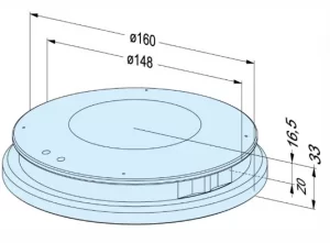 Erowa OEM ER-055763 Cover to PowerChuck P