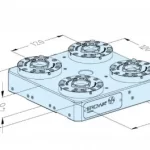 Erowa OEM ER-063137 MTS 81 Base Plate 210 x 210 P/A Pitch 120 mm