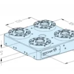 Erowa OEM ER-063137 MTS 81 Base Plate 210 x 210 P/A Pitch 120 mm
