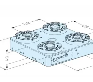 Erowa OEM ER-063137 MTS 81 Base Plate 210 x 210 P/A Pitch 120 mm