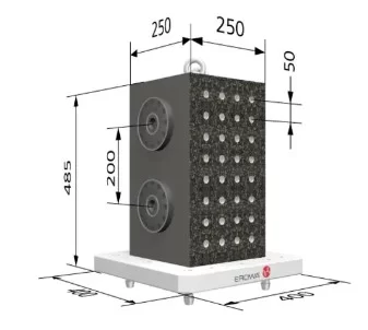 Erowa OEM ER-094454 MTS Mineral Cast Cube 250x250x485 mm