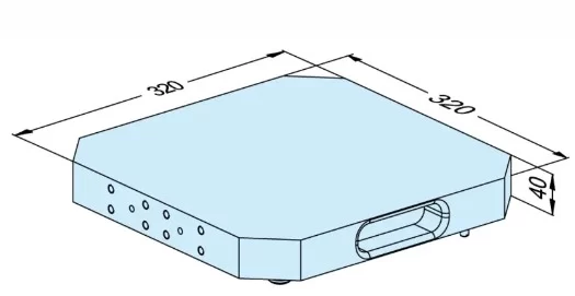 Erowa OEM ER-107472 UPC Pallet Alu 320 x 320 x 40