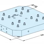 Erowa OEM ER-108155 UPC Pallet for LANG Vise, LANG Pitch 52