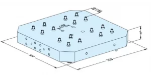 Erowa OEM ER-108155 UPC Pallet for LANG Vise, LANG Pitch 52