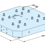 Erowa OEM ER-108155 UPC Pallet for LANG Vise, LANG Pitch 52