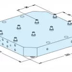 Erowa OEM ER-108156 UPC Pallet for LANG Vise, LANG Pitch 96