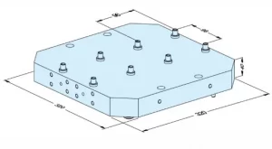 Erowa OEM ER-108156 UPC Pallet for LANG Vise, LANG Pitch 96