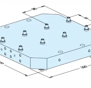 Erowa OEM ER-108156 UPC Pallet for LANG Vise, LANG Pitch 96