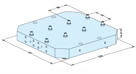 Erowa OEM ER-108156 UPC Pallet for LANG Vise, LANG Pitch 96