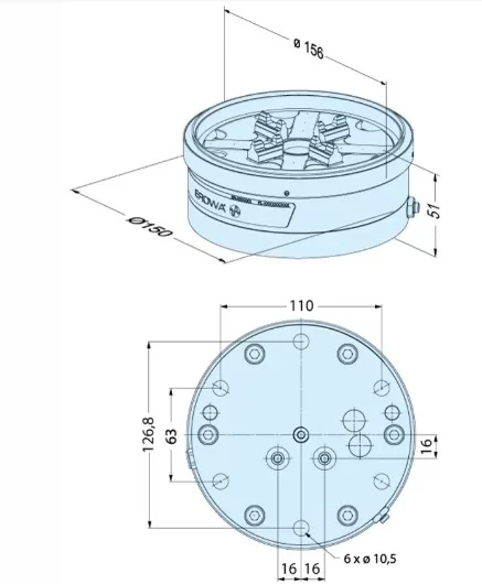 Erowa OEM ER-115254 PowerChuck P 150