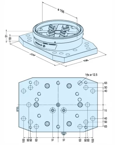 Erowa OEM ER-115305 PowerChuck P 158 x 228