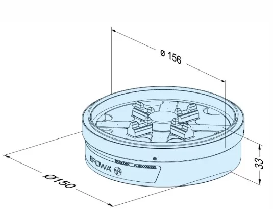 Erowa OEM ER-115800 PowerChuck P without Base Plate