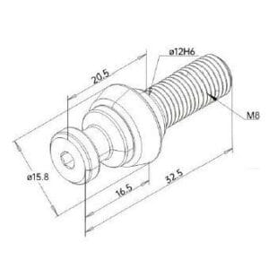 RHS pull down clamping tools