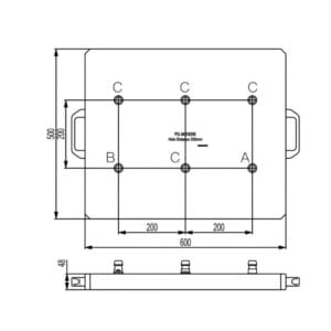 Erowa MTS  Compatible 6 heads Pallet 600x500mm - Image 2