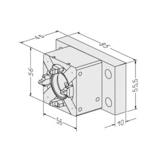 Erowa ER-008186 Compatible chuck 50 RSA with base plate - Image 2