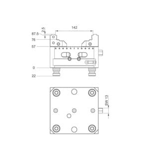 Zero point 5-Axis Self-Centering Vise 170x125 - PV125-125 Series - Image 3