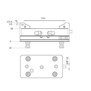 Zero point 5-Axis Self-Centering Vise 210x75 - PV77-75 Series - Image 3