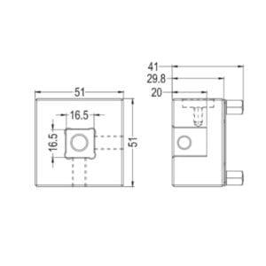 EROWA ER-009222 Compatible  Prisround Electrode S15 Brass Holder - Image 4