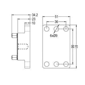 EROWA Compatible ER-010644 81X51 Uniplate Brass Electrode Holder - Image 4
